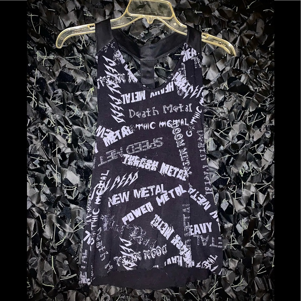 SALE RARE Lip Service Sample piece- Metal Militia 2 Heavy Metal Halter Top 🤘🏻